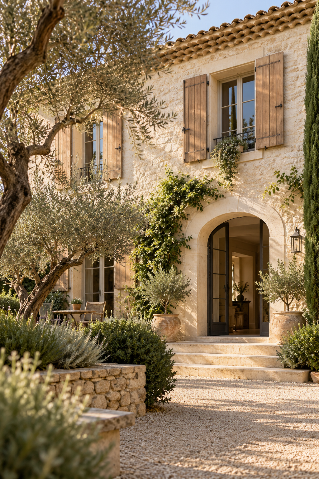 Maison méditerranéenne illustrant les futurs biens à vendre